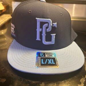 Perfect Game Blue and Black Cap